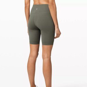 Lululemon Wunder Train High Rise Shorts Grey Sage
